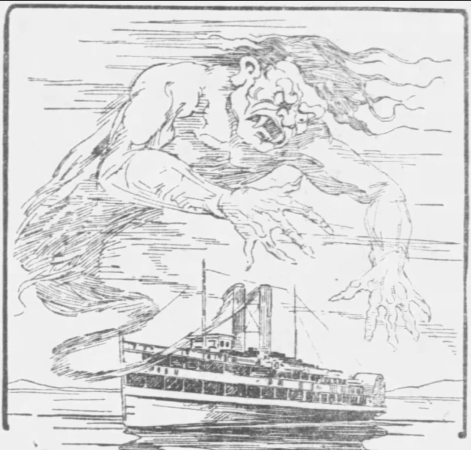 A newspaper article titled