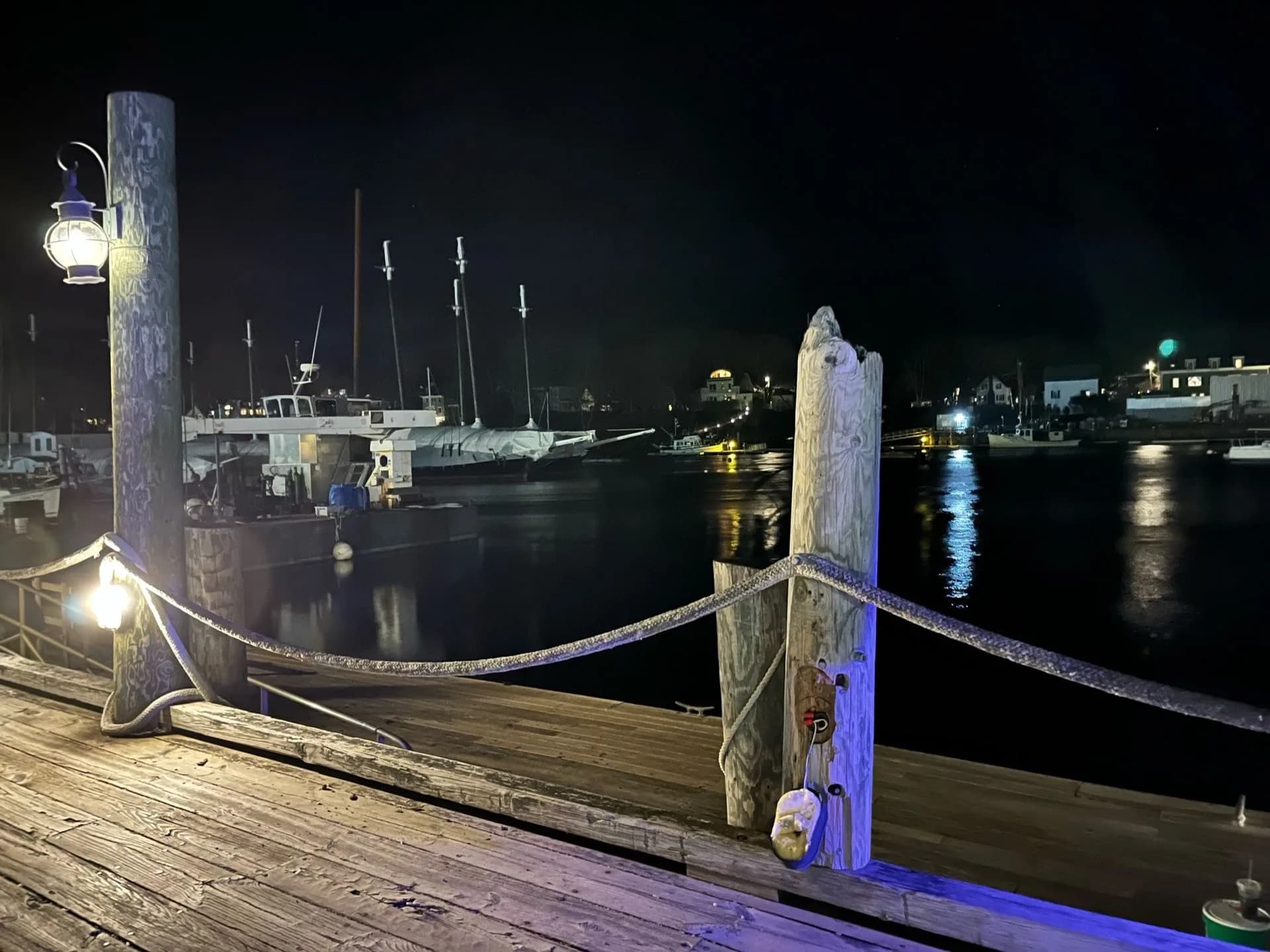 Schooners in Camden harbor under Mount Battie