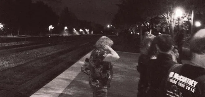 black and white photo of woman with hand behind head naperville haunted 