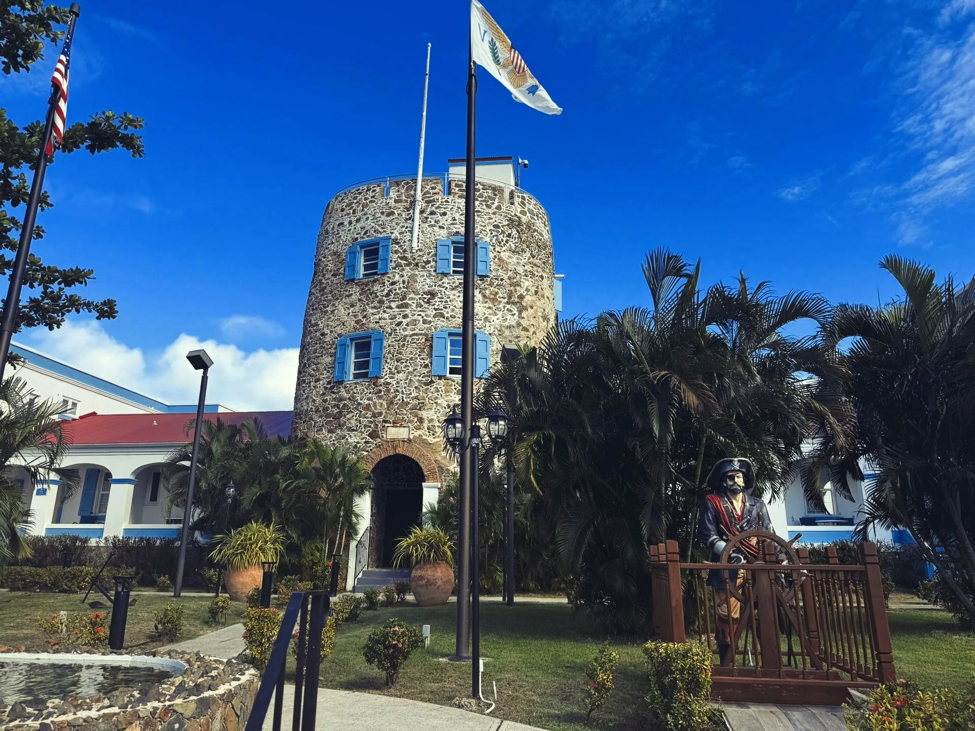 The front of Bluebeard's Castle in St. Thomas, US Virgin Islands