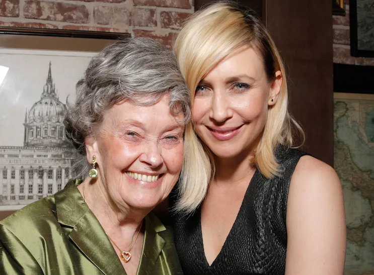 Lorraine Warren with the actress that portrays her, Vera Farmiga