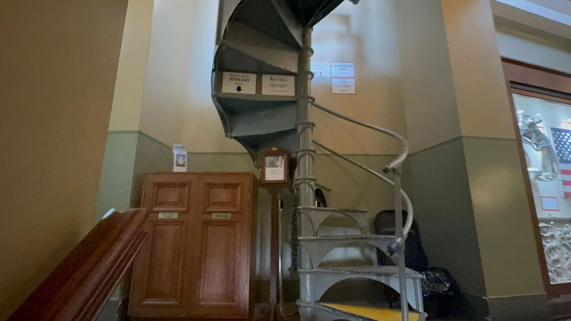 The haunted spiral staircase of the Wisconsin State Capitol