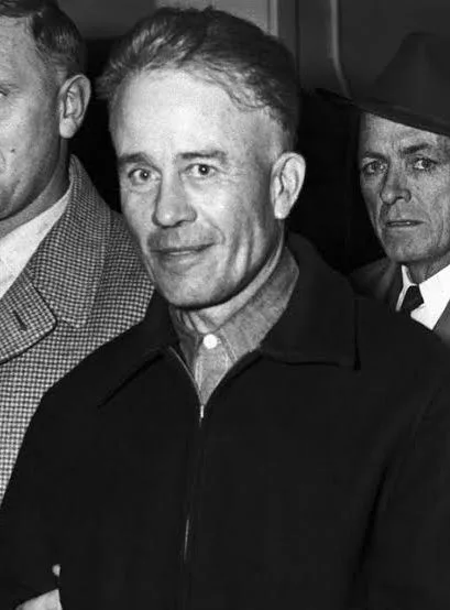 Ed Gein walking into trial