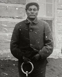 Swift Runner shortly before his execution 