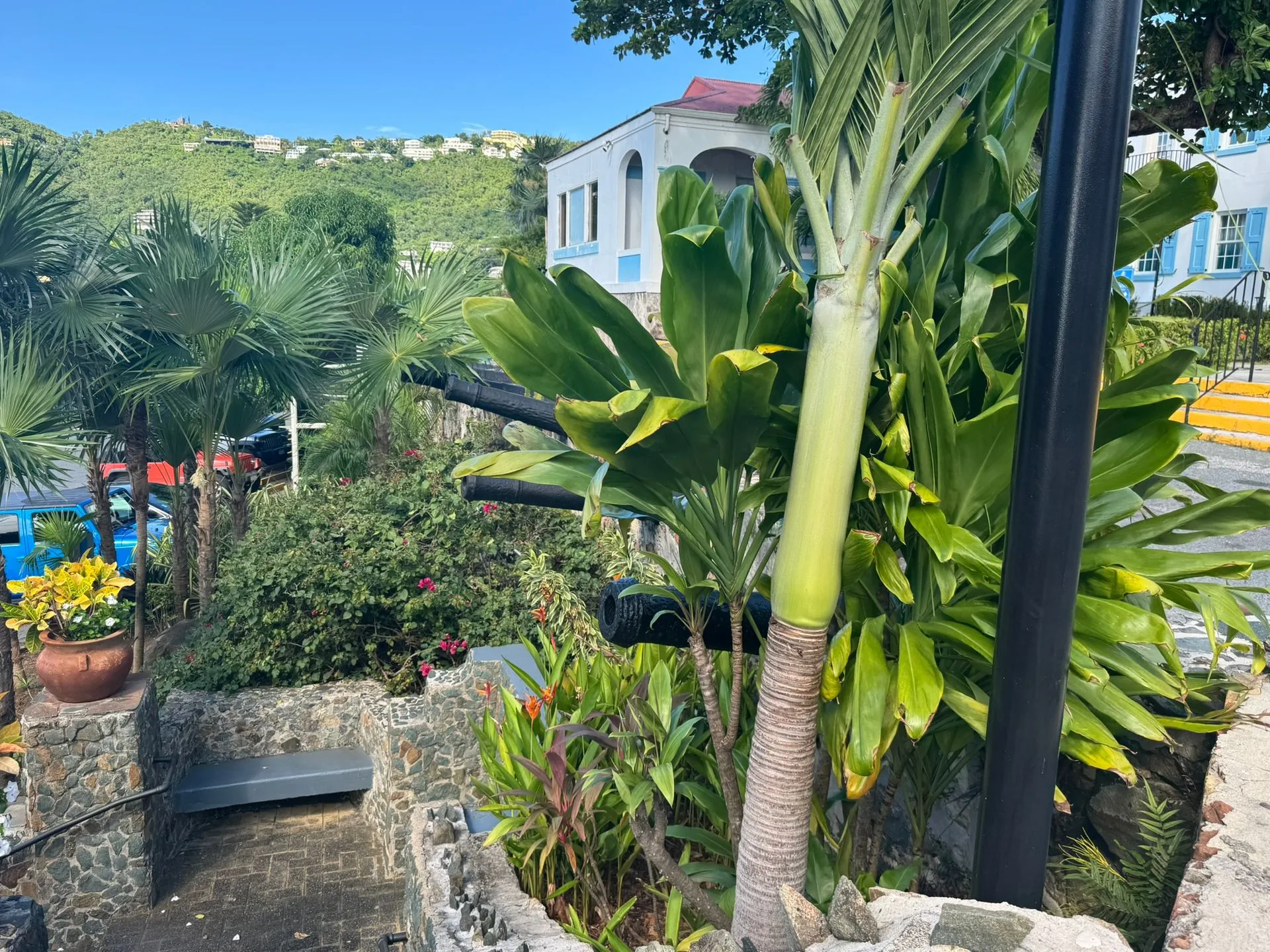 Cannons at Bluebeards Castle in St. Thomas, US Virgin Islands