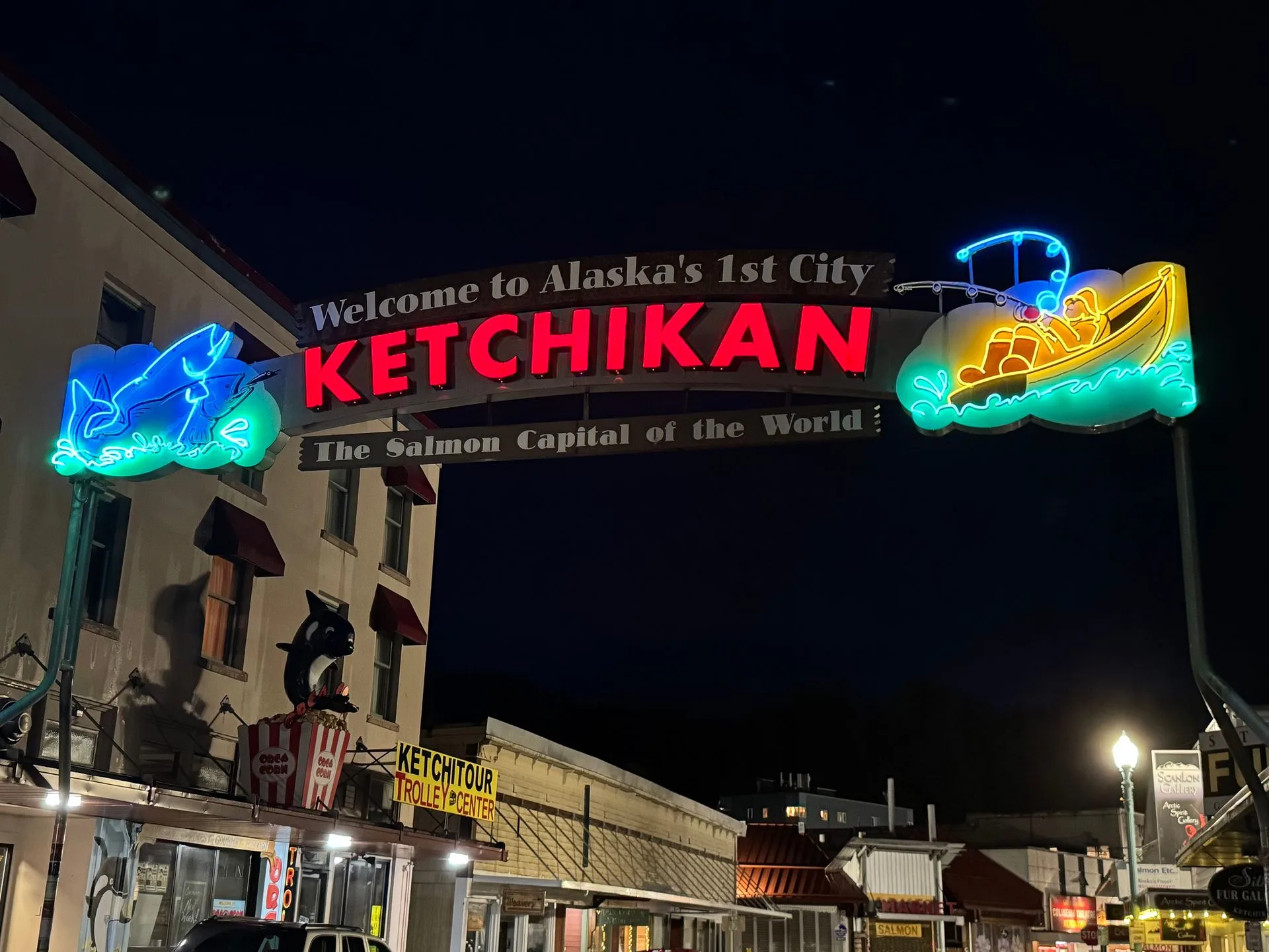 The sign in Ketchikan, Alaska