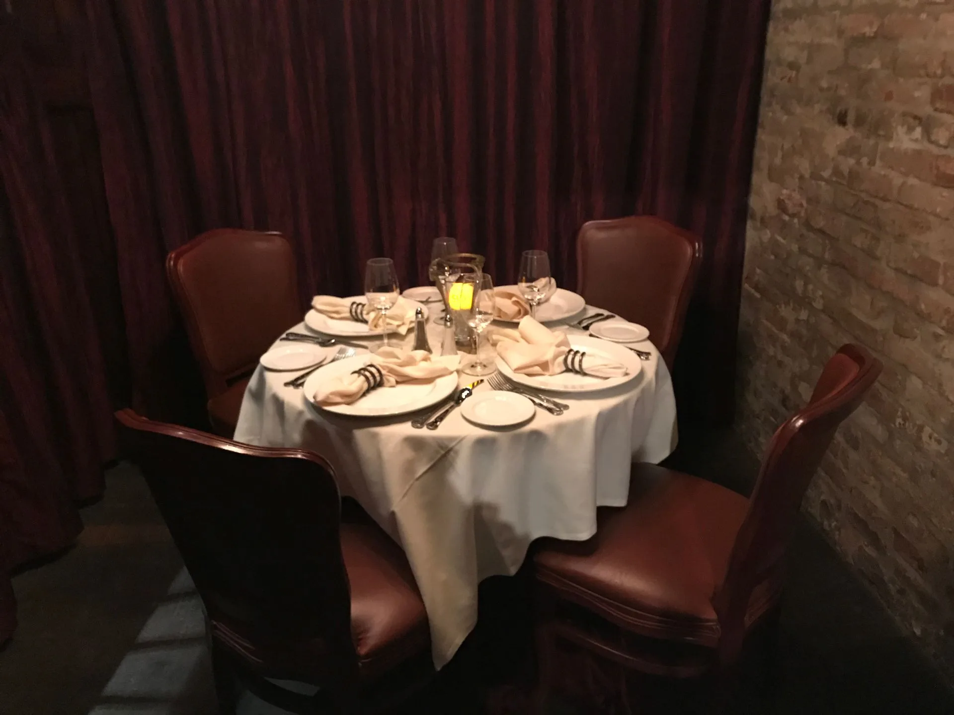 A haunted place setting for the ghost at Muriel's