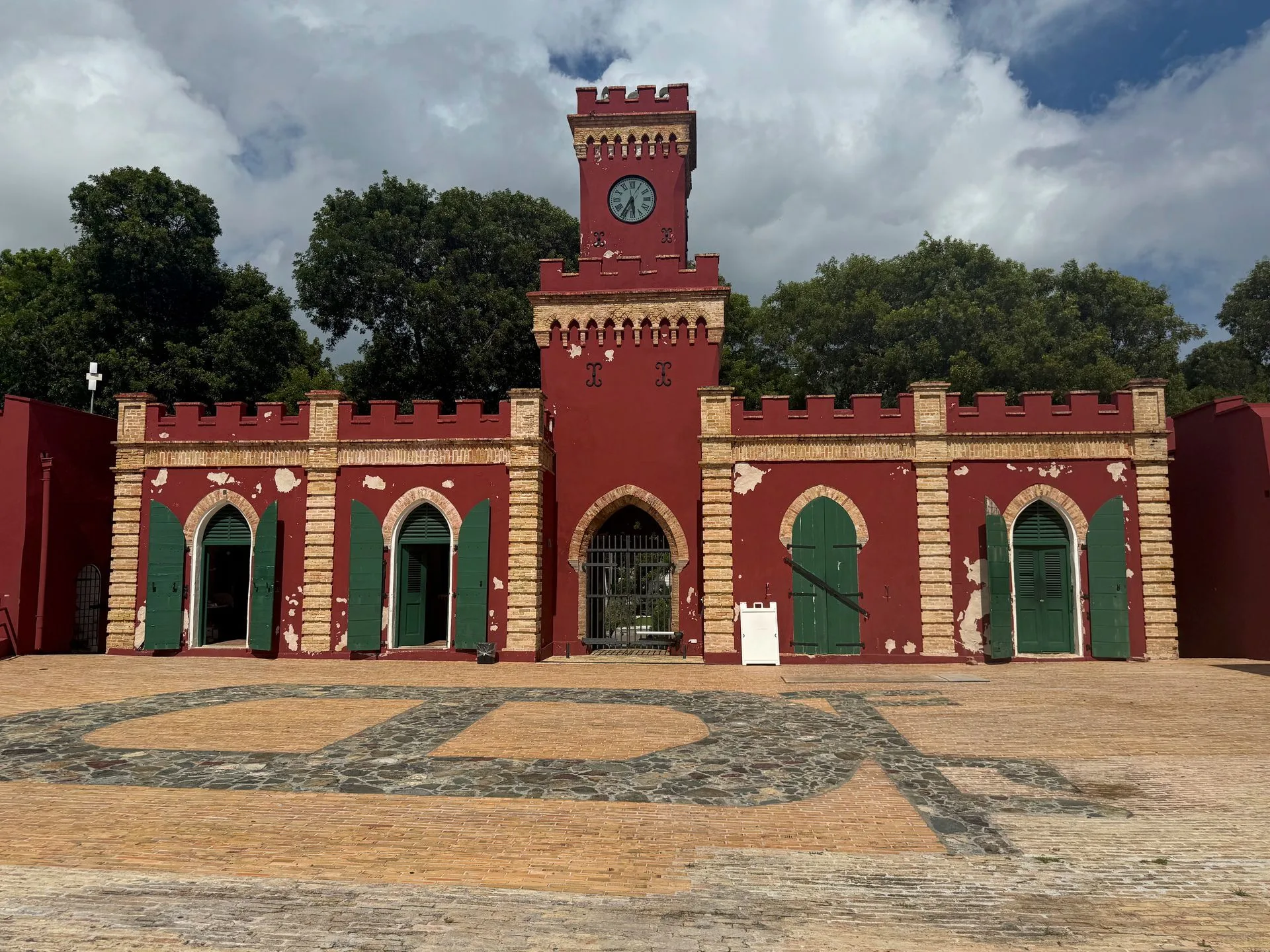 The courtyard inside Fort Christian, Charlotte Amalie